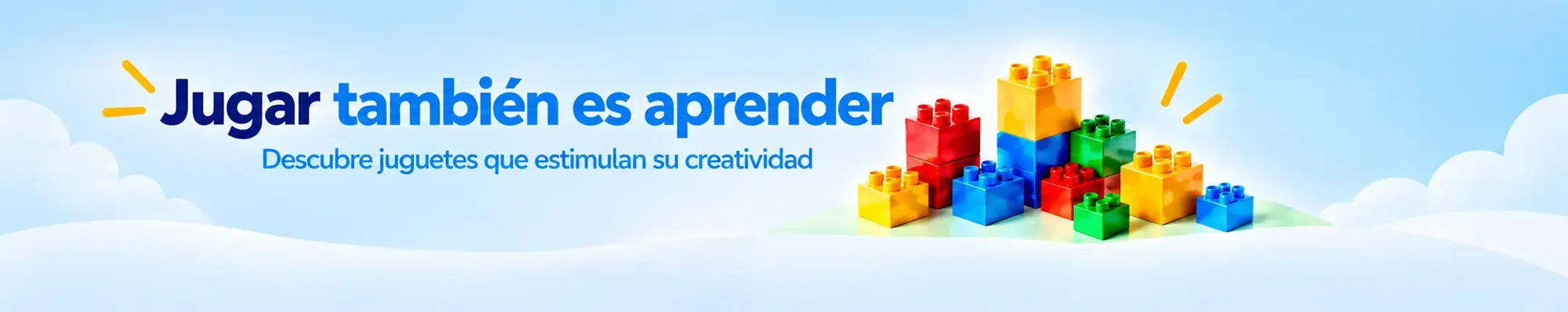 Jugar también es aprender. Descubre juguetes que estimulan su creatividad